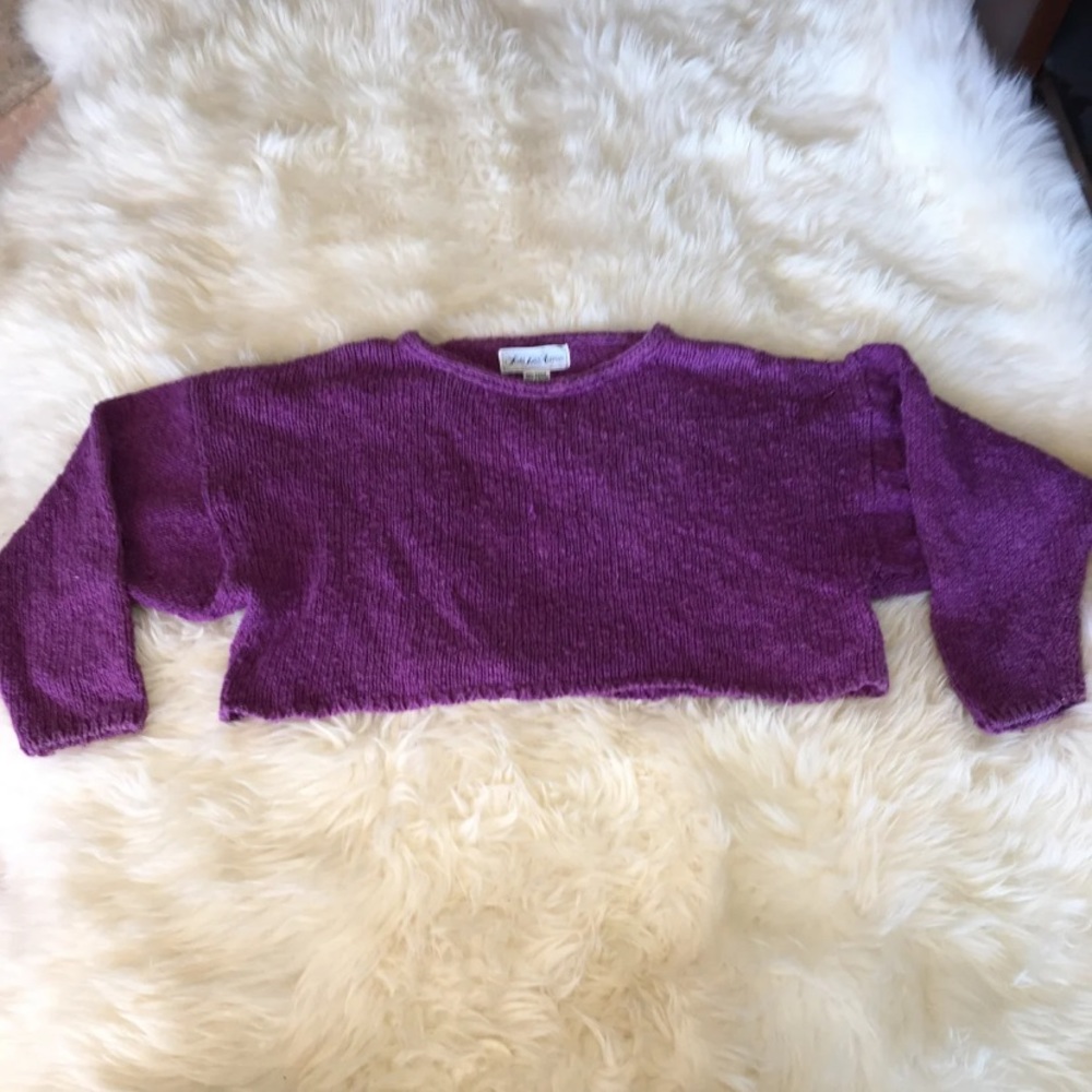Vintage Saks Fifth Avenue crop knit sweater